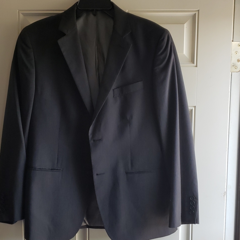Joseph Abboud blazer black gray pinstripe size 42